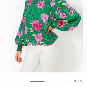 Floral Green Blouse